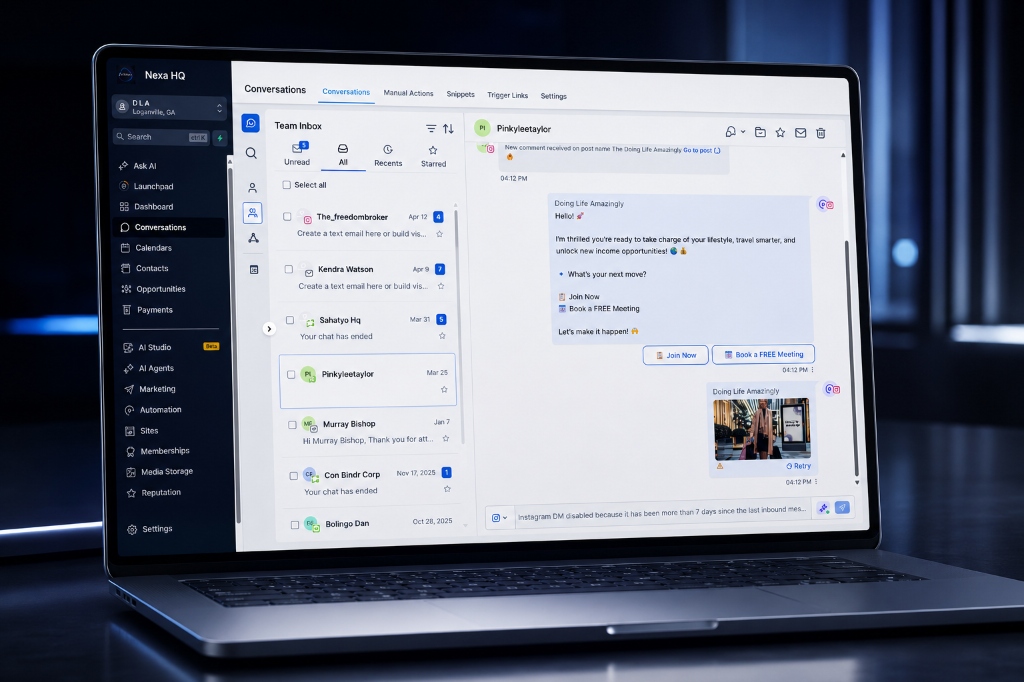 Nexa HQ Operations Deck on MacBook Pro